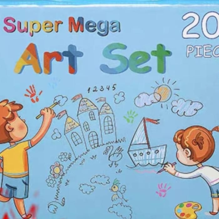 

Set Art Crayon Super Mega Art/Coloring Perlengkapan Anak/Isi 208Pcs Gratisongkir