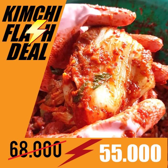 

Gdh KIMCHI FLASH DEAL Kimchi sawi kimci halal 1 kg STOK TERBATAS