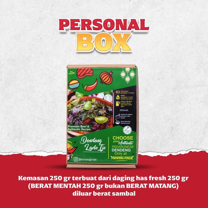 

Gdh Minang Pride Dendeng In Box Sambal Hijau 250gr