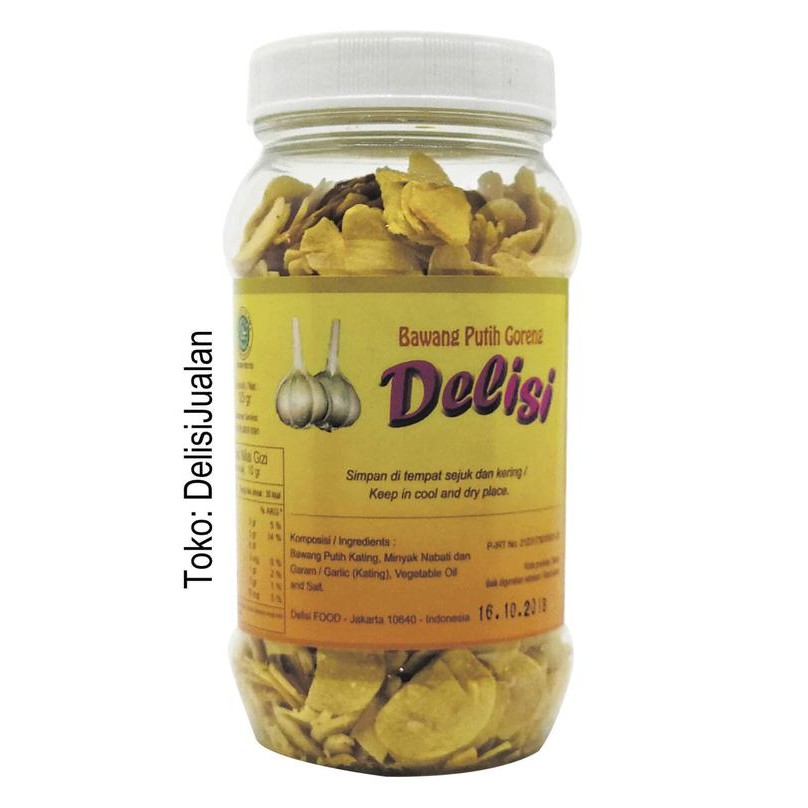 

Gdh Bawang Putih Goreng DELISI toples 125 gr - Halal - Fried Garlic