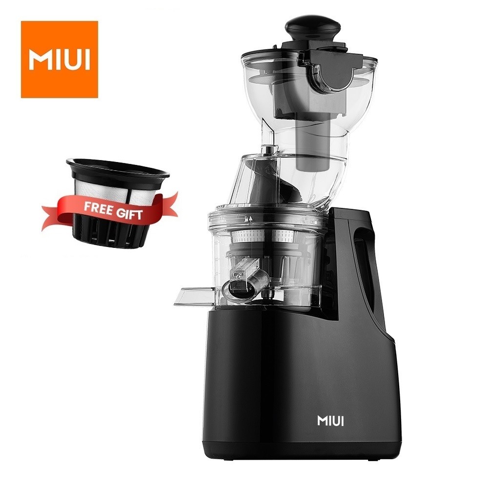 MIUI FilterFree Slow Juicer with Stainless Steel Strainer(FFS6),8-Stage Screw Masticating Original J