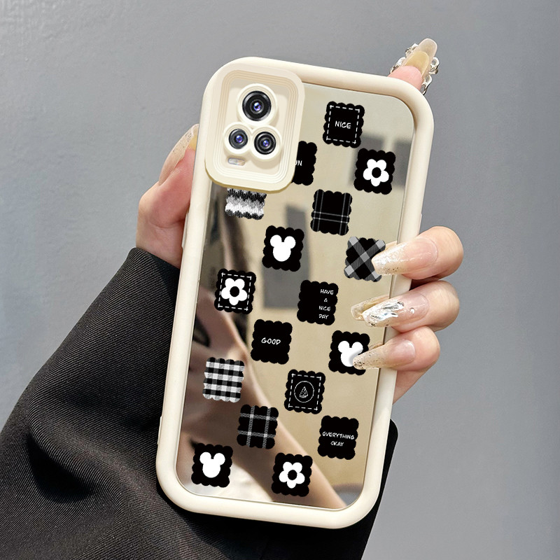 Casing Hp VIVO V20 VIVO V20 Pro Case Stiker lucu Populer Kesing cermin Silikon Cesing Softcase Kasin