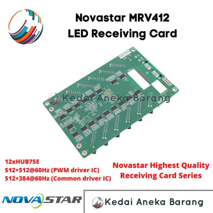 Novastar Mrv412 Led Receiving Card Rc Videotron Hub75 Mrv336 Mrv330 Gratisongkir