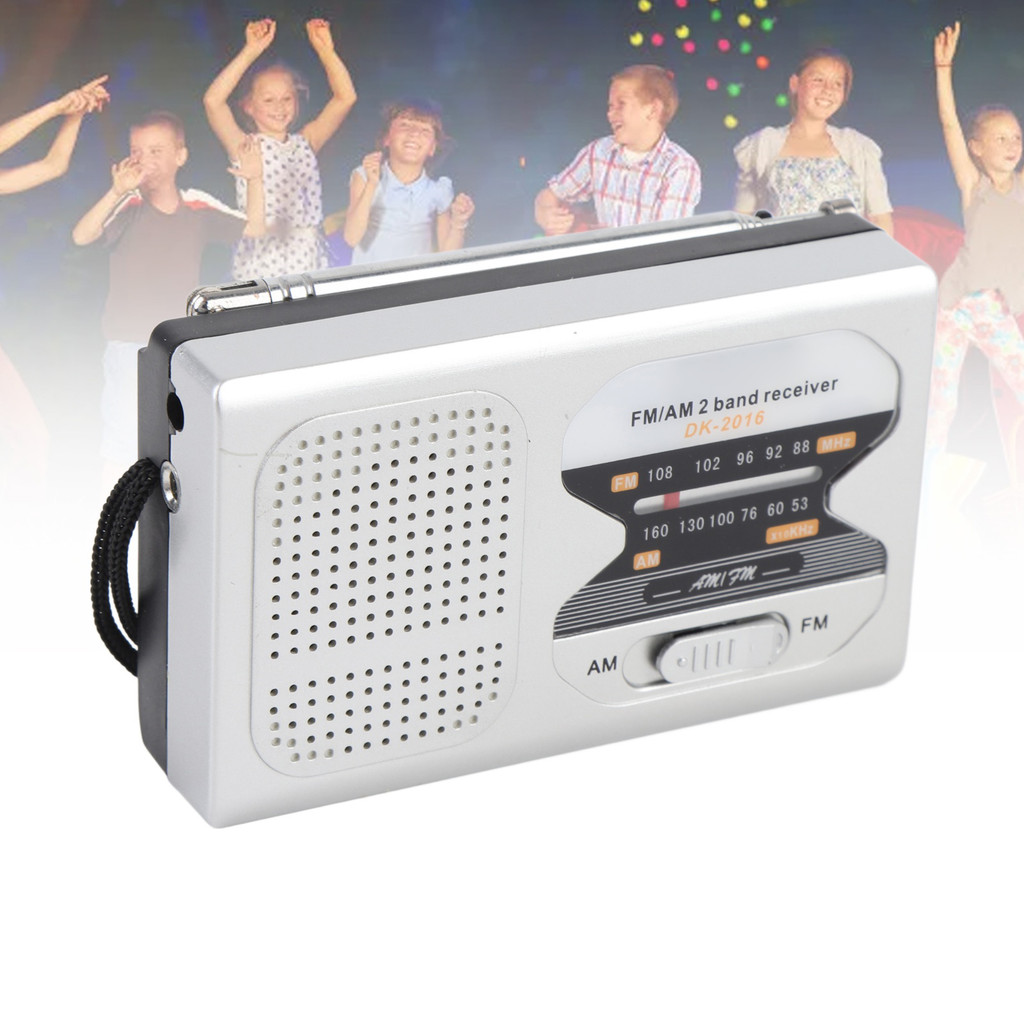 Handheld Radio AM FM Radio with Speaker and Earphone Jack Battery Powered Radios for Outdoor Travel