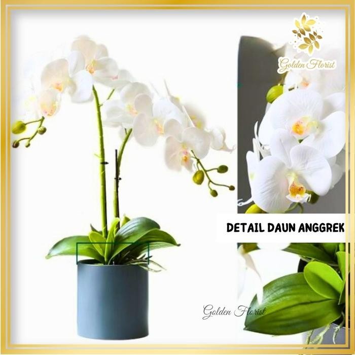 Daun Anggrek Latex [S] /Daun Anggrek Latex Jumbo/Daun Anggrek Artificial (KN-385)