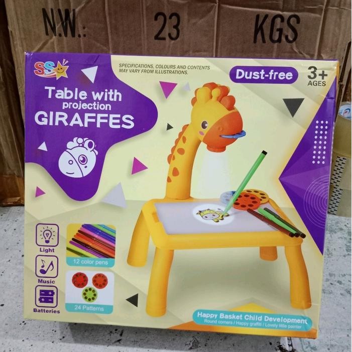 MAINAN BELAJAR MEJA GAMBANR / PROJEKTOR PAINTING /