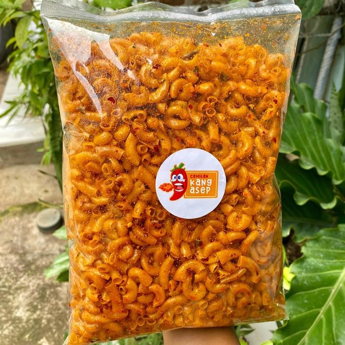 

Makaroni Cikruh Kang Asep Daun Jeruk Kemasan 500gram Cemilan Kering Crispy