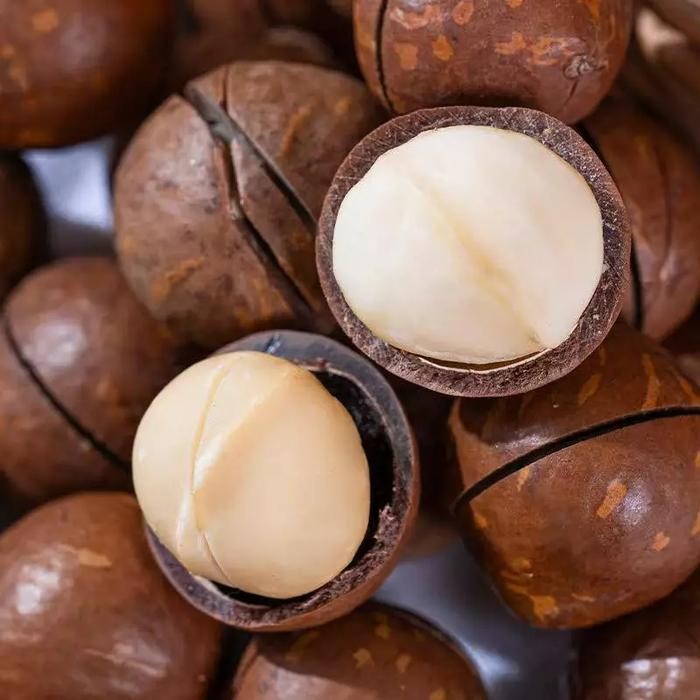 

Snack Cemilan Asli China Kacang Macadamia Panggang Kemasan 250gr