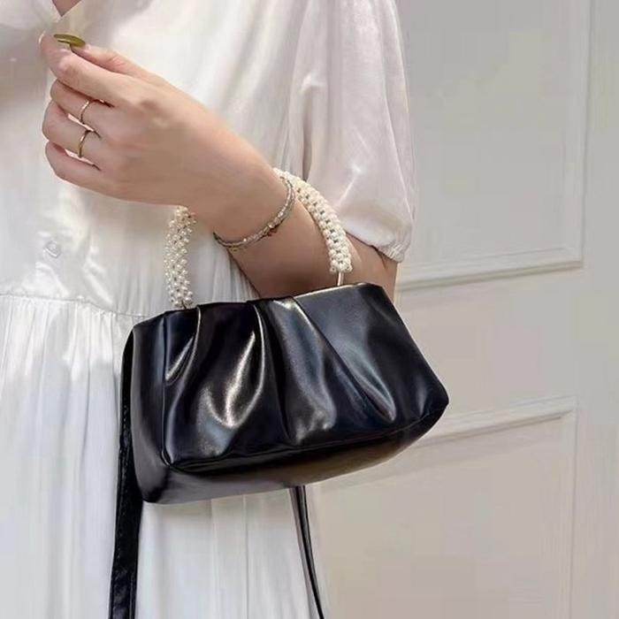 tas pesta wanita cantik mutiara tas kondangan wanita branded premium j01047