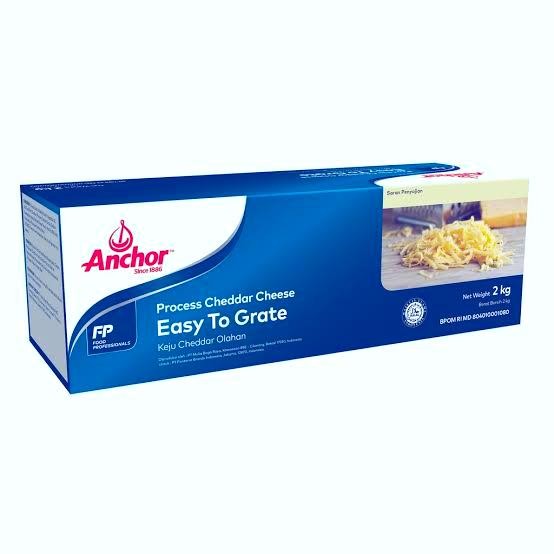 

Anchor Processed Cheddar Cheese Etg Easy To Grate 2Kg
