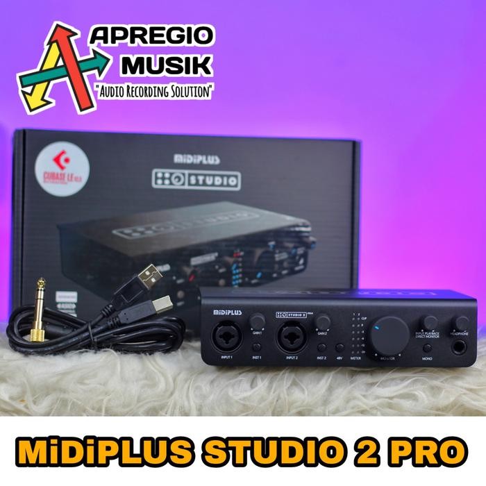 MIDIPLUS STUDIO 2 PRO SOUNDCARD RECORDING HIGH QUALITY