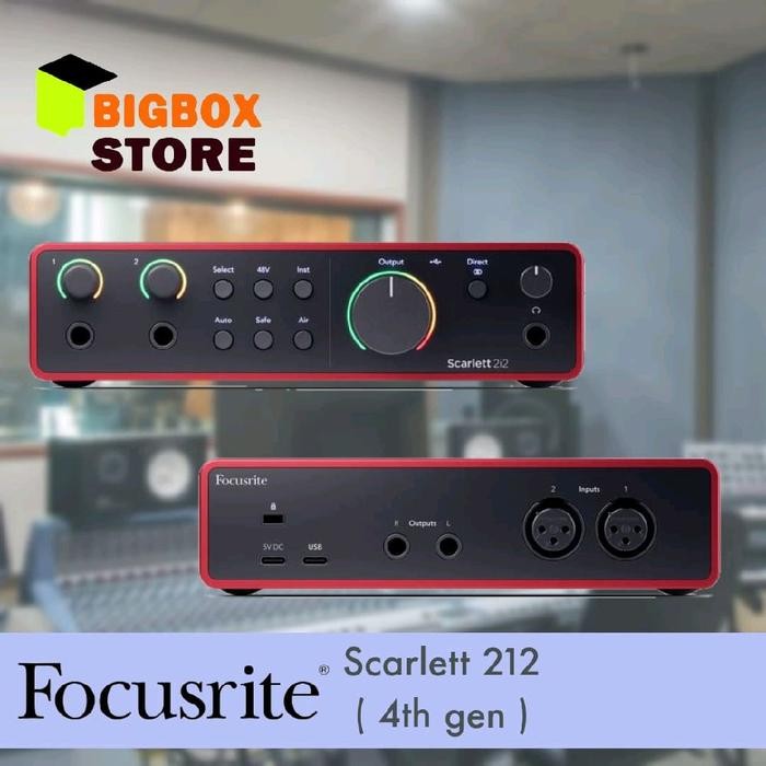Focusrite Scarlett 212 USB Audio Interface Gen4