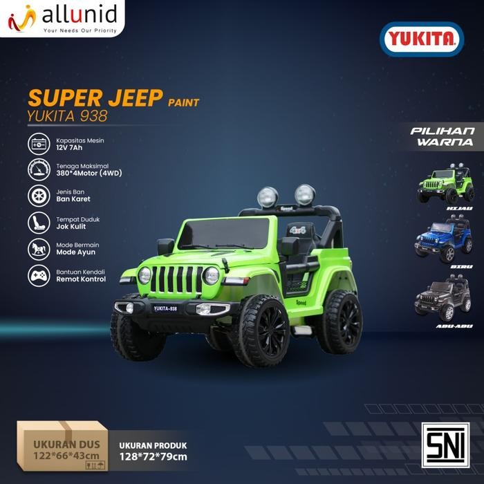 Mobil Aki Jeep YUKITA 938 - 12 Volt