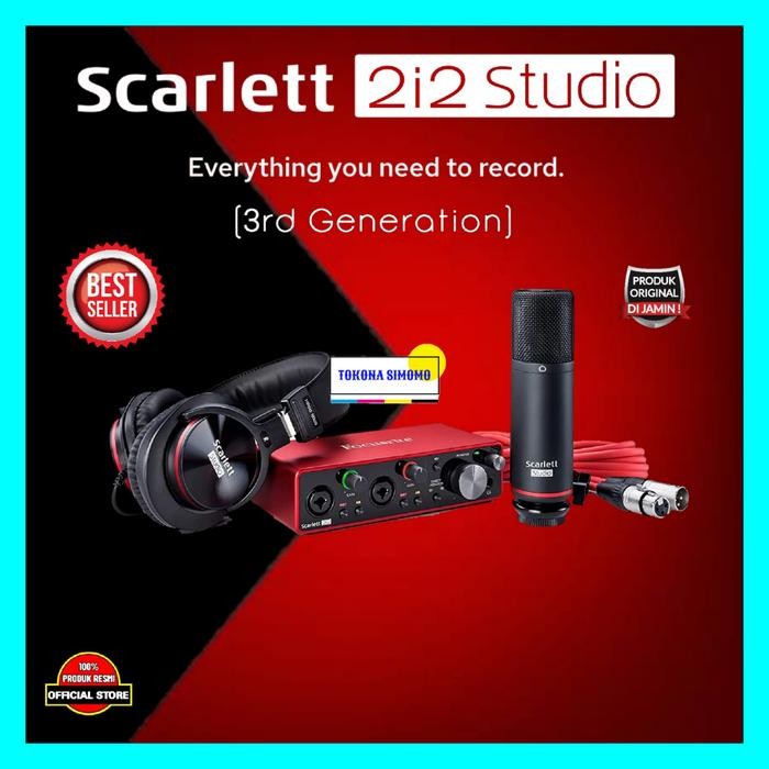 Focusrite Scarlett 2i2 Studio USB Audio Interface Recording