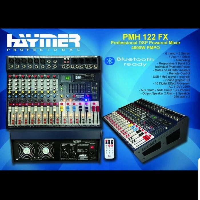 POWER MIXER HAYMER PMH122FX/PMH 122FX 10CH EFFECT REVERB