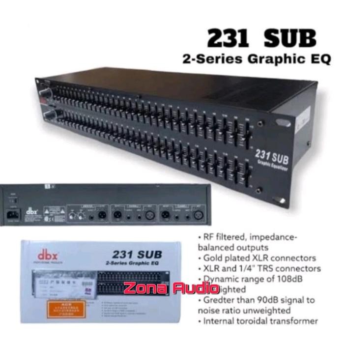 Equalizer DBX 231 Sub + Output Subwoofer