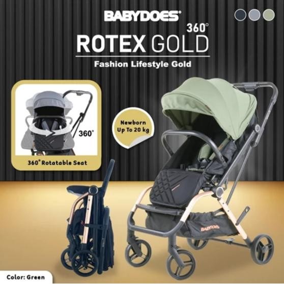 BABYDOES Rotex Gold 360 Stroller