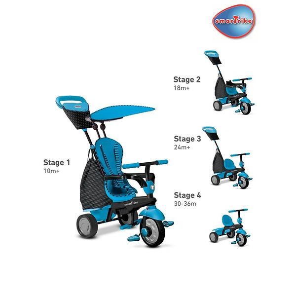 Smart Trike Glow Touch Steering 4 In 1 Trike Blue