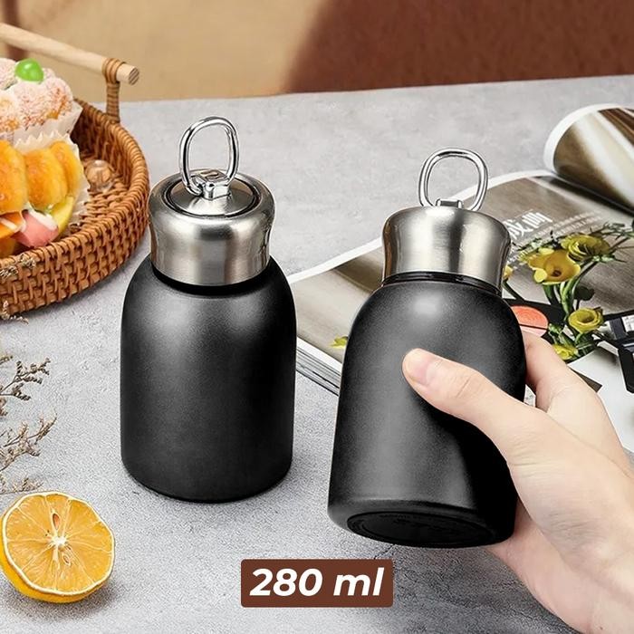 KAXIFEI Tumbler Mini Stainless Steel 304 Botol Minum Termos Kopi Teh