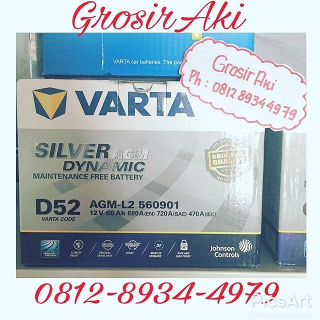 56001 D52 VARTA AGM DYNAMIC AKI 60 AH Best Quality