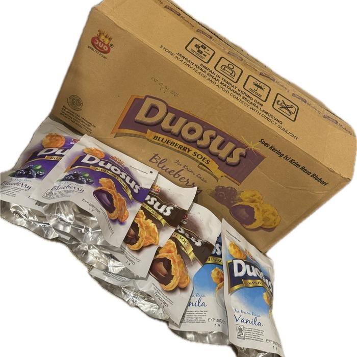 

New DUOSUS 35gr (1 DUS 30pcs) - SOES ISI, Cemilan, snack, sus, duosus, snak viral Food Makanan Manis