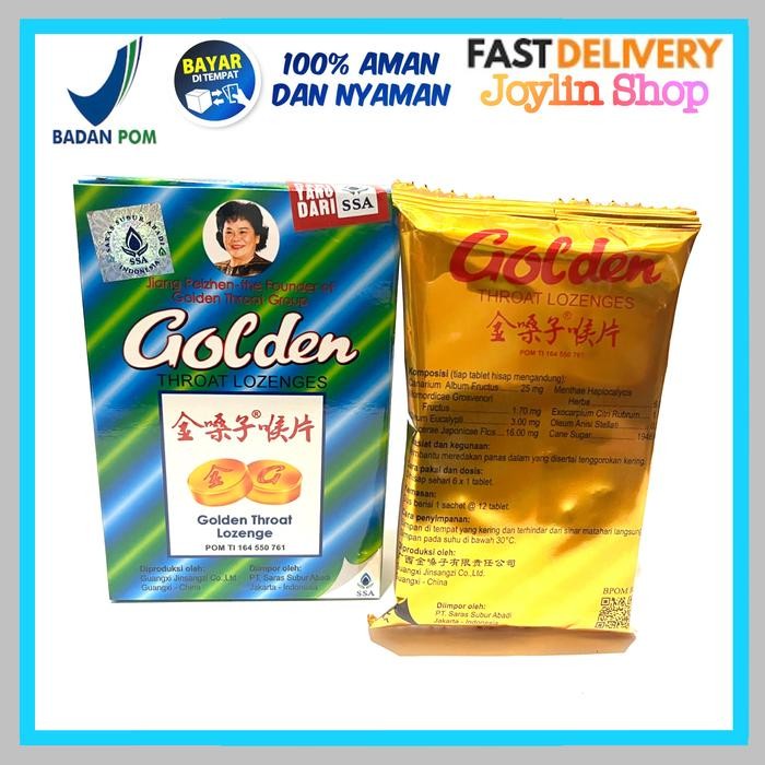 

New Golden Throat Lozenges - Permen Pereda Sakit Tenggorokan