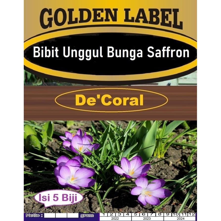Bibit Unggul Bunga Saffron Benih Bunga Safron Bunga Pacar Bunga Sapron *
