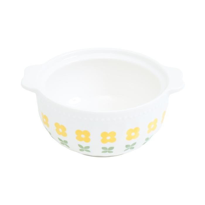 Sav Informa Appetite Tetsu Set Mangkuk Saji Serbaguna & Sendok Flower - Hijau Mangkok Makanan Food