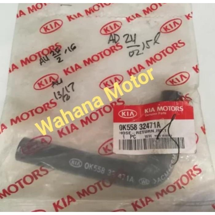 Hose Selang Minyak Power Steering Kia Carnival Bensin Hose Return