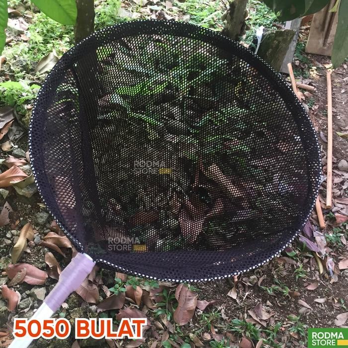 Edelwis.Storee Serokan Ikan 50 Cm Serok Jaring Serokan Ikan Koi Nila Mas Lamit Ikan Hias Gagang