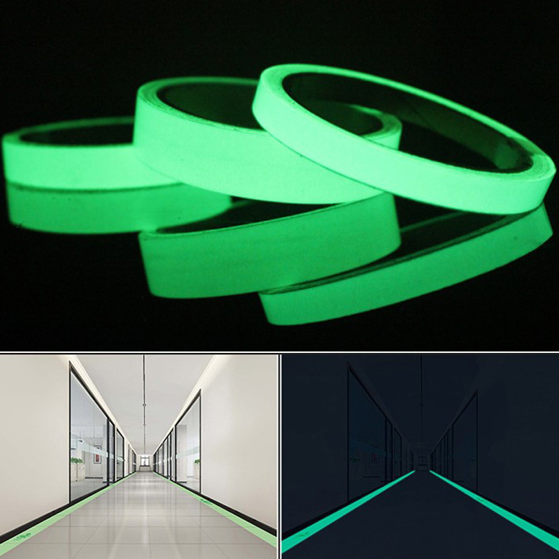 

Luminous Fluorescent Night Self-adhesive Glow In The Dark Sticker Tape Safety Security Home