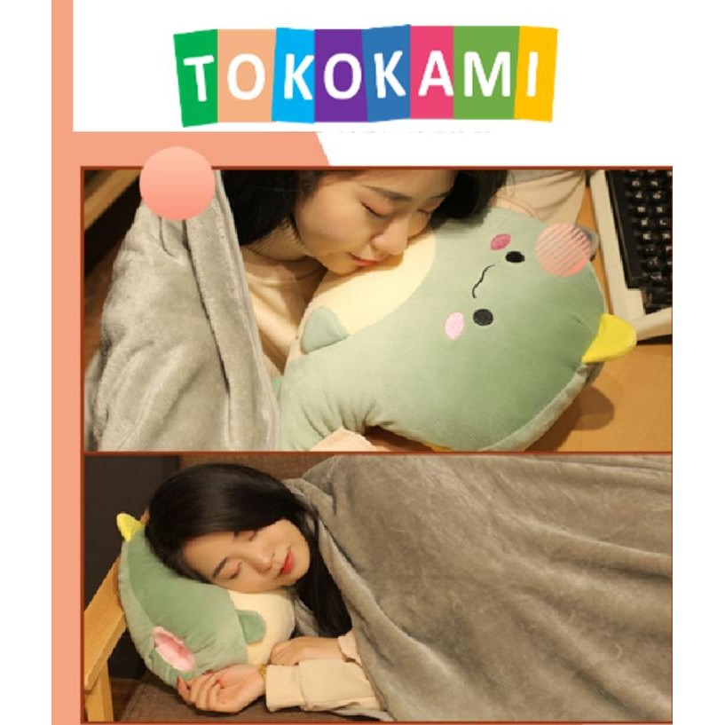 BONEKA BALMUT BANTAL SELIMUT KARAKTER DINO