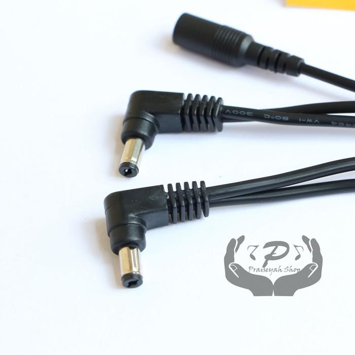 Joyo Daisy Chain 5 Way Plug Efek Gitar Power Supply Kabel Guitar Effec