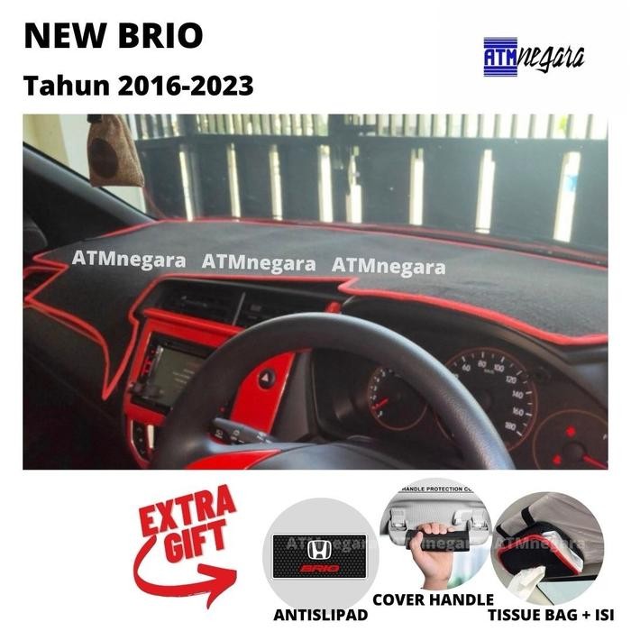Cover Dashboard Mobil New Brio Tahun 2016-2023 Aksesoris Premium Alas Pelindung Dasbor