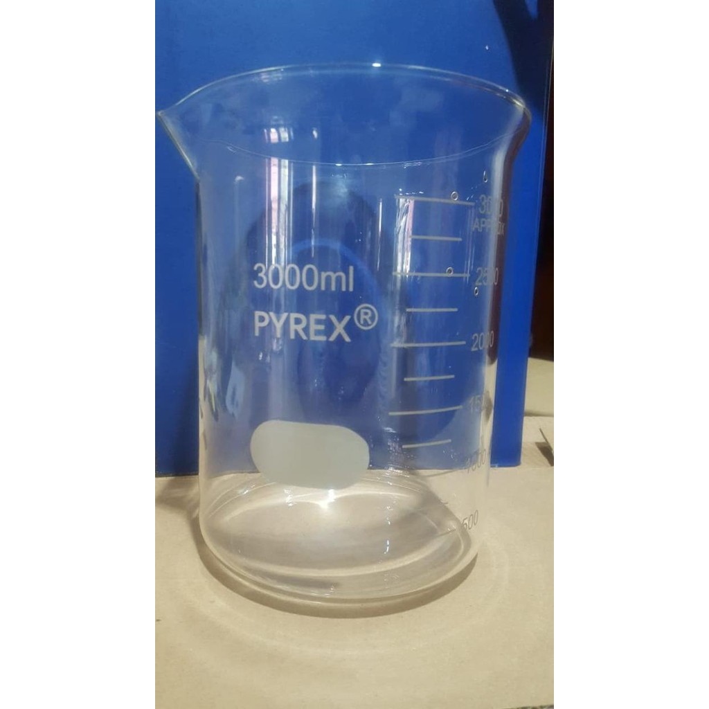 Beaker Glass / Gelas Kimia Kaca 3000 M / 3 Literl - Rrc
