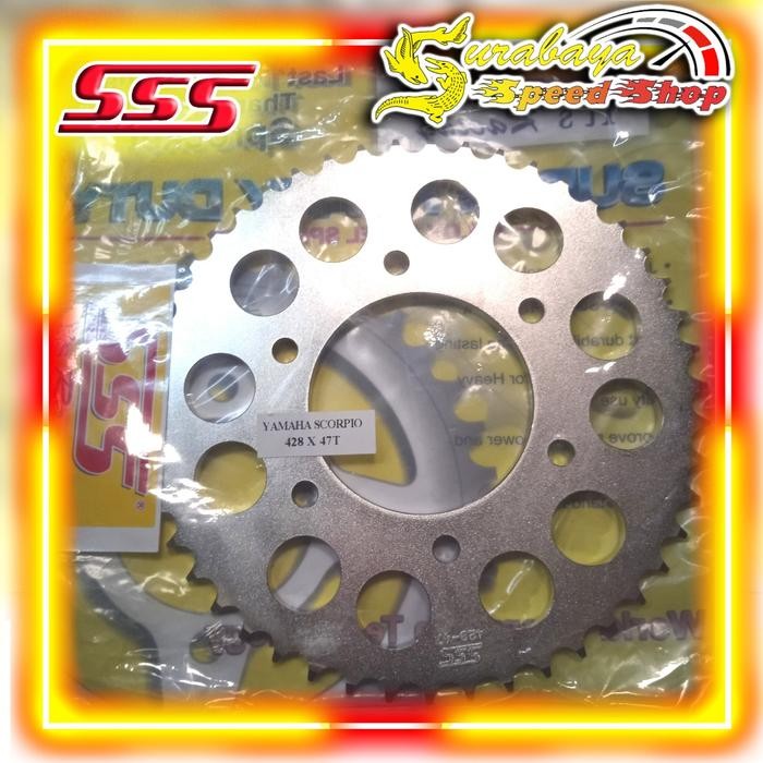 Sss Gear Belakang Scorpio Vixion Mx King Byson Nvl Nva R15 415 428 Ori