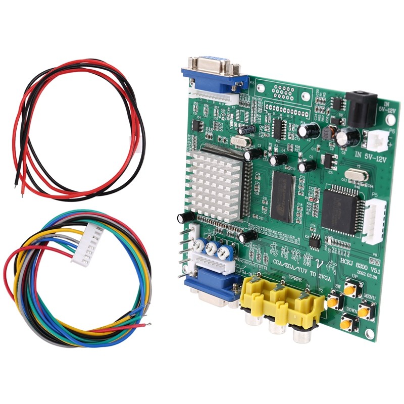 GBS8200 CGA/EGA/YUV/RGB To VGA Output Arcade Jamma Game HD Video