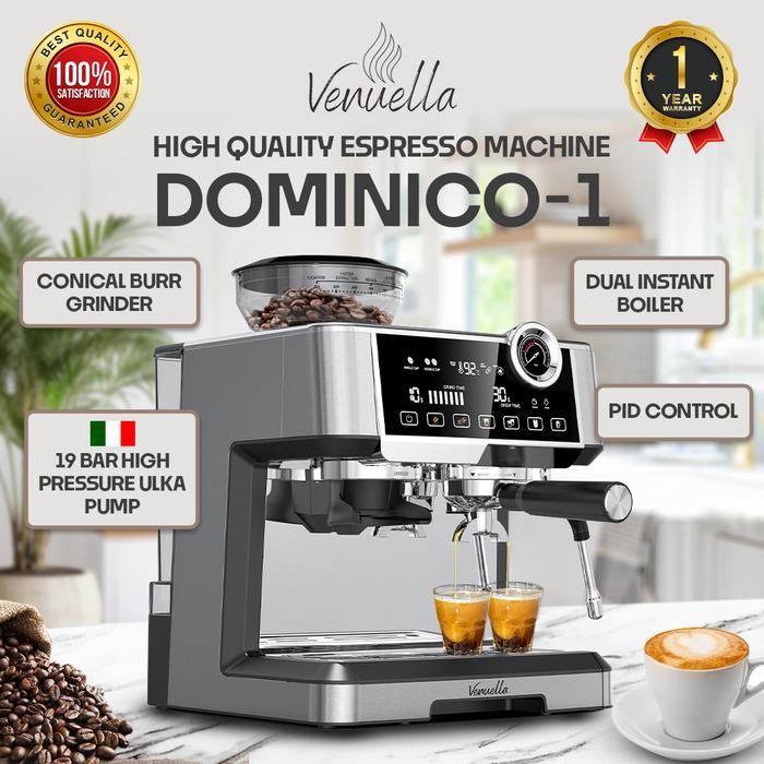 Diskon Mesin Kopi Espresso Semi Commercial Dominico 1 - Venuella Double Boiler Espresso Machine