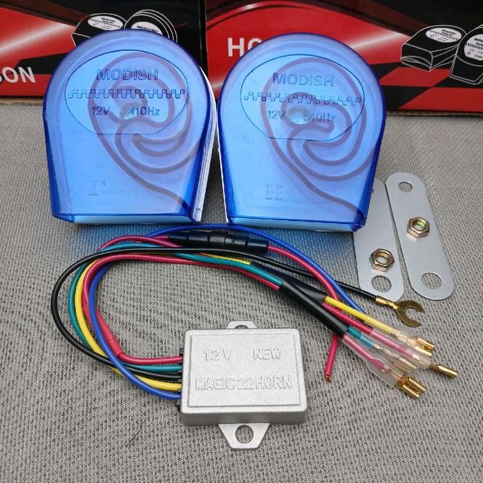 Klakson Keong Echo Telolet Klakson Keong Double 22 Suara 12V Klakson Klakson Telolet Echo 2 Pcs