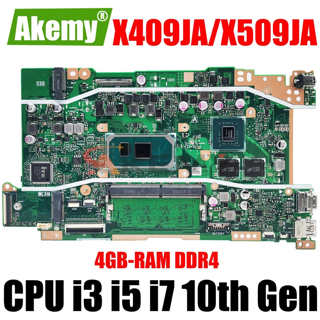 AKEMY X409JA Mainboard P1510CJA X509JA X409JP X509JP X409JB X509JB R409J A409J F409J Laptop Motherbo