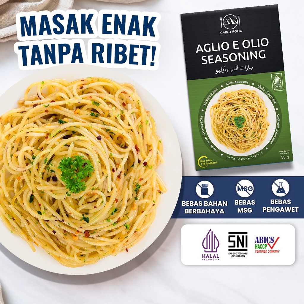 

Bumbu Aglio e Olio Sehat - Cairo Food