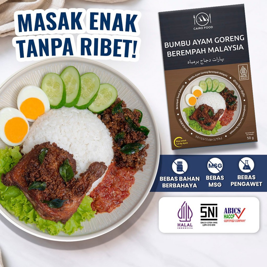 

Bumbu Ayam Goreng Berempah Malaysia Sehat - Cairo Food