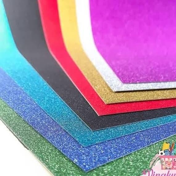 

20X30 Kertas Karton Gold Silver Glitter Holographic Paper Pasti Ori