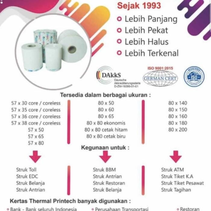 

Kertas Thermal 57X46 Printech Pasti Diskon