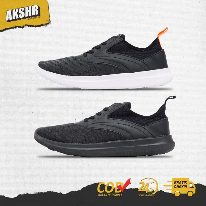 Sepatu Olahraga Brodo Kaze Racer Unisex Warna Black White / Full Black - Original BRODO Footwear