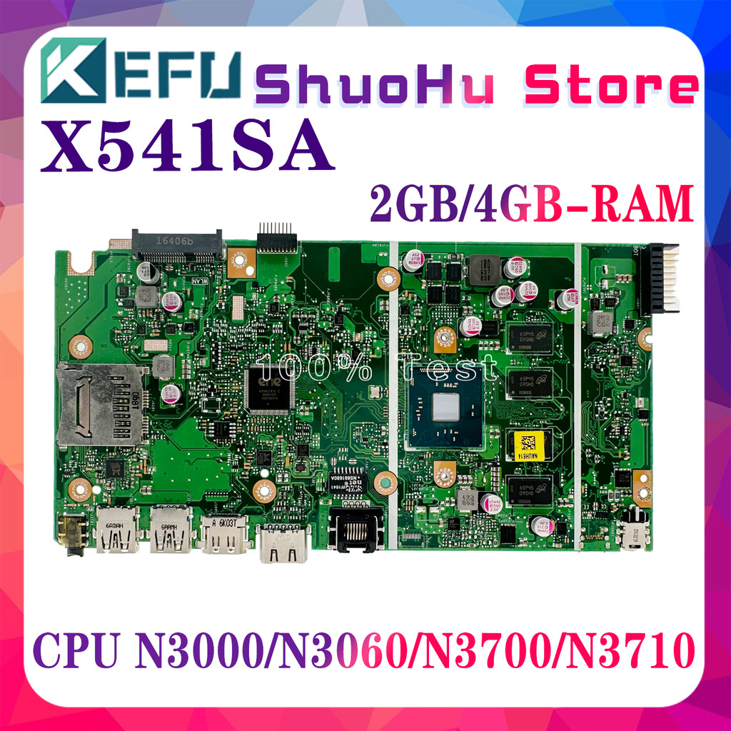 KEFU X541SA Motherboard For ASUS X541SA F541S Laptop Motherboard X541SA REV 2.0 N3050/N3160 CPU RAM-