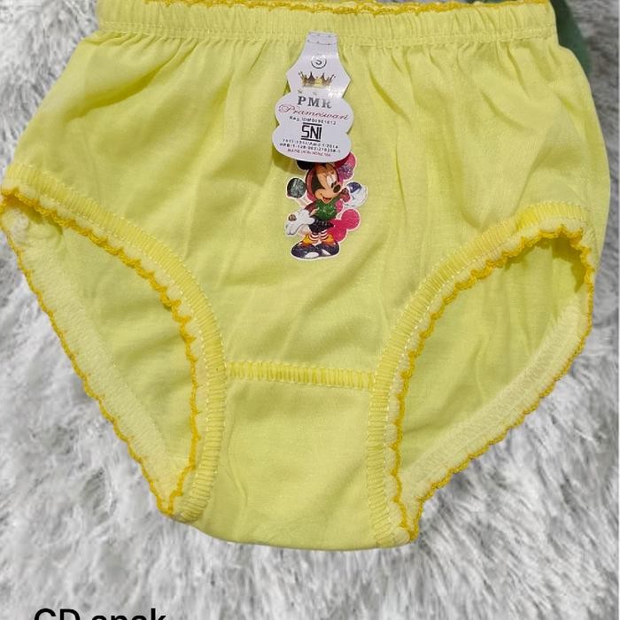 (Expert) ( 6 pcs ) PMR celana dalam anak Cewek balita sampai tanggung motif polos karakter // CD