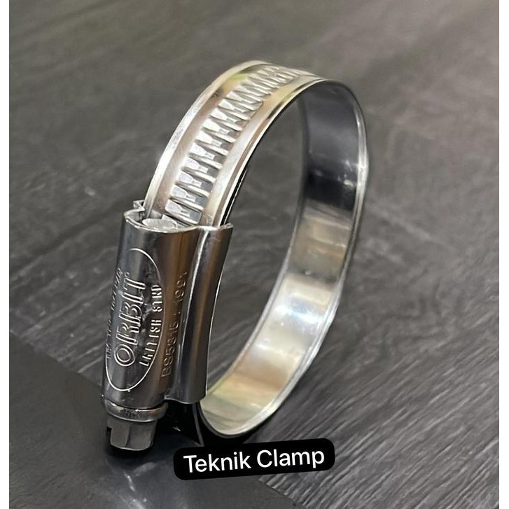 ORBIT Hose Clips/Clamp 190-230mm W5 SS316 Stainless Steel (Klem Selang)