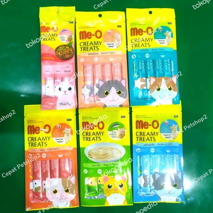 meo creamy treats all varian 1pcs / meo liquid / meo creamy liquid
