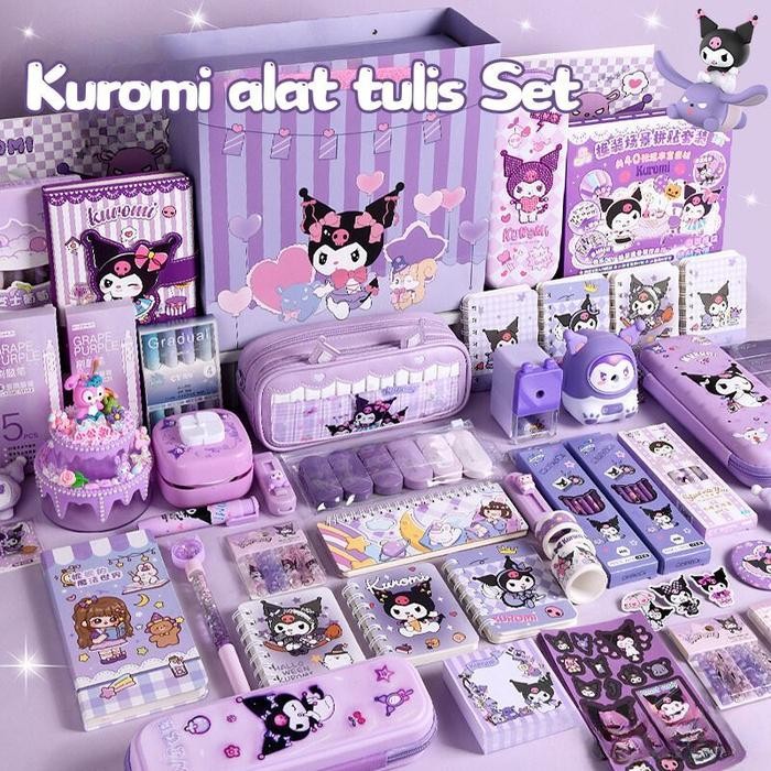 

SIAPKIRIM Penjual LokalKuromi Kotak Hadiah Mewah Alat Tulis Set/Kuromi Stationery Untuk Hadiah Anak
